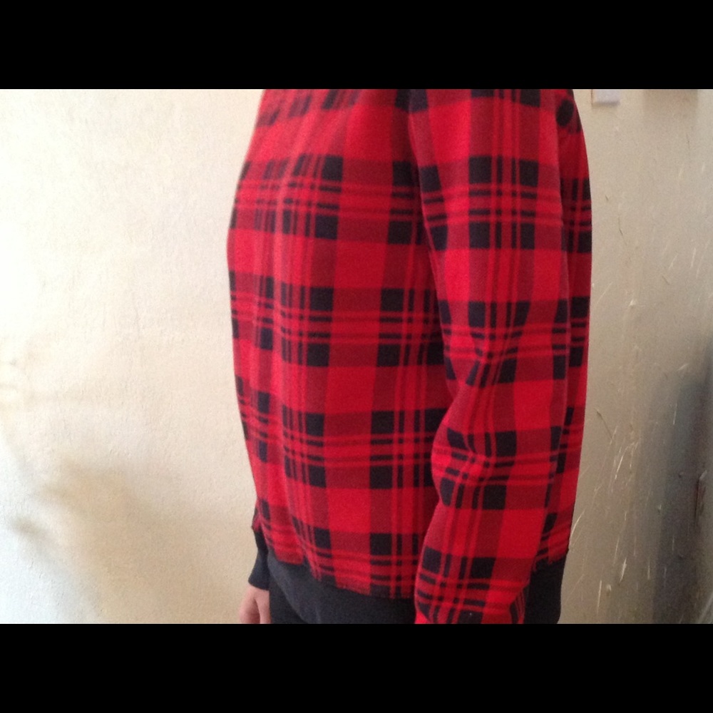 Kate Spade Saturday plaid sweatshirt